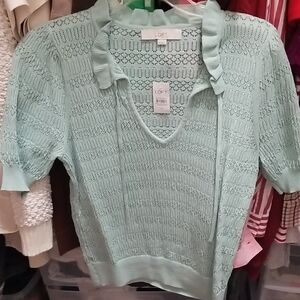 LOFT Mint Green Knit Sweater